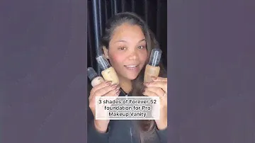 3 shades of forever 52 foundation for professional makeup vanity #promakeupartist #makeupclass