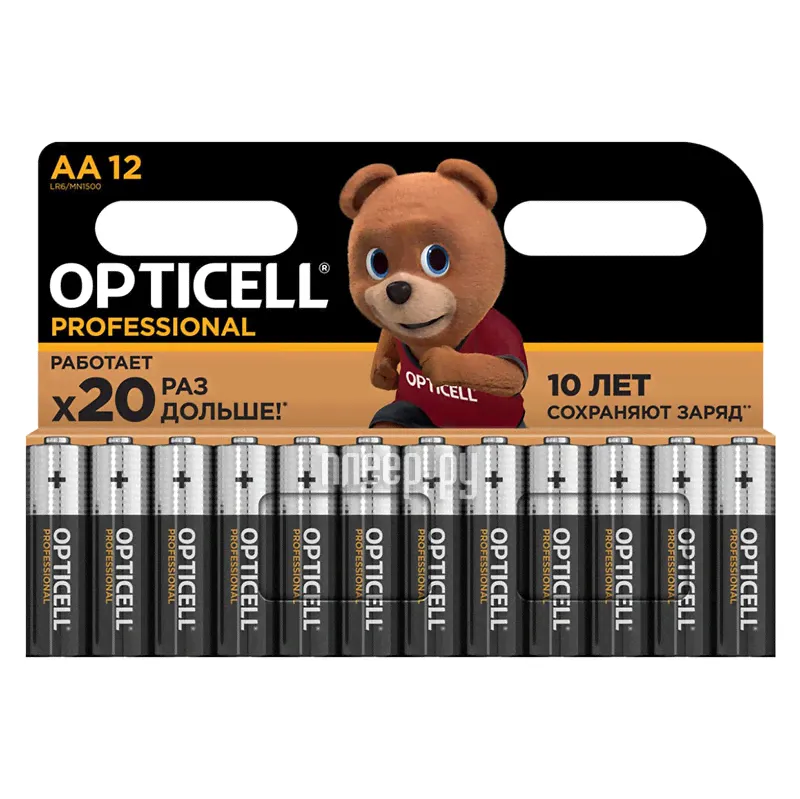 Батарейка AA - Opticell Professional LR6 BL12 (12 штук) 5052005-0