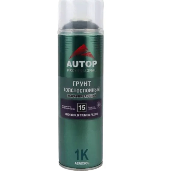 Грунт толстослойный выравнивающий №15 черный аэр 650мл (AUTOP PROFESSIONAL)