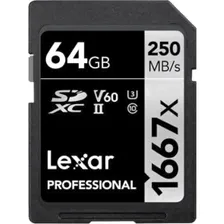 Карта памяти Lexar Professional 1667x SDXC