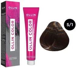 Ollin Professional Color №5/1 светлый шатен пепельный 60 мл