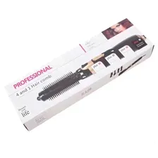 Фен-щетка для волос 4в1 Professional 4 And 1 Hair Comb Curling BDS-1801 оптом