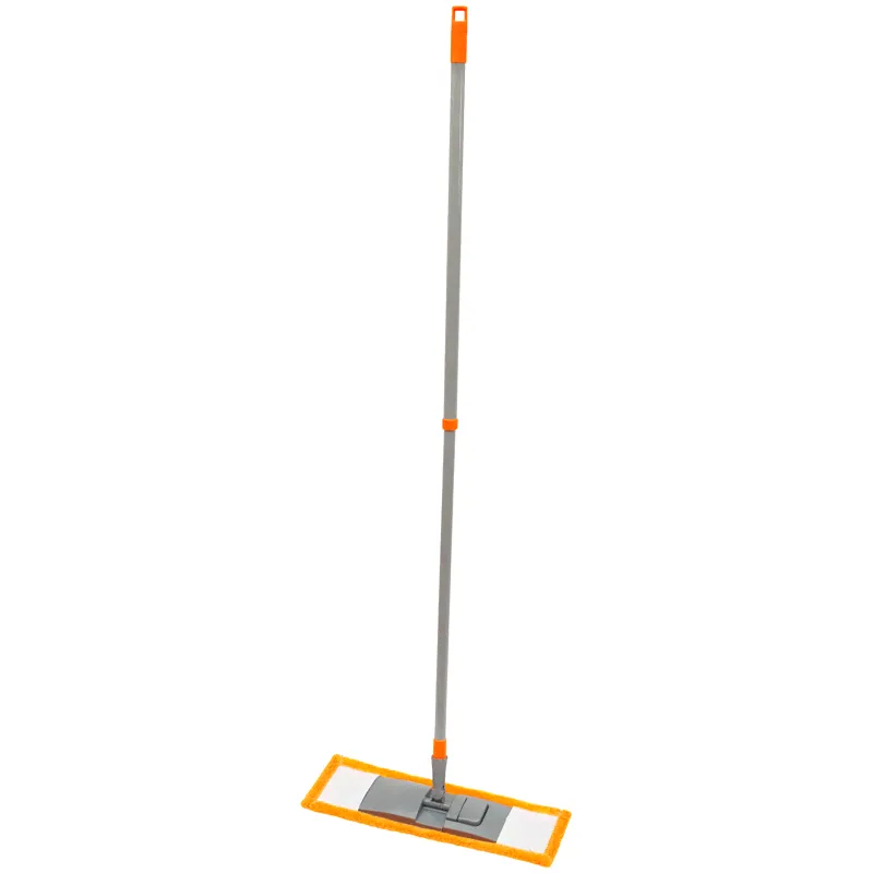 Швабра OfficeClean Professional, телеск.ручка 120см, пласт.флаун.40см, МОП микрофибра (карманы) (арт. 303073)-0