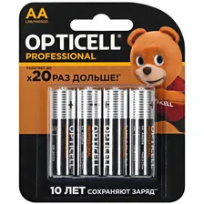 Батарейка OPTICELL LR6 (AA) 1шт PROFESSIONAL