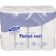 БУМАГА ТУАЛЕТНАЯ LUSCAN PROFESSIONAL ДВУХСЛОЙНАЯ, БЕЛАЯ, 24рул/упак