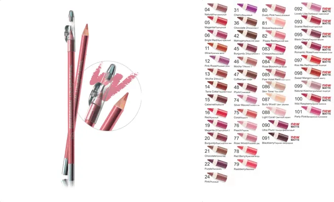 TF карандаш для губ с точилкой PROFESSIONAL LIPLINER 85 бледно-красный-0