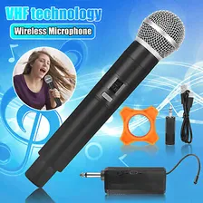 Professional VHF Wireless Handheld Microphone System Karaoke w/Adapter Receiver