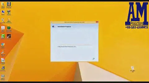 How to install Microsoft Office Professional Plus 2007 on your PC or Laptop by AM Productions