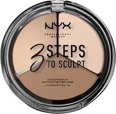 NYX Professional Makeup 3 Steps to Sculpt Face Sculpting Palette 01 Fair набор для контуринга