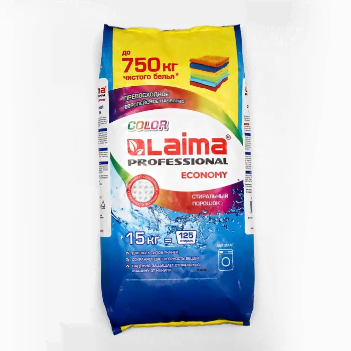 Стиральный порошок LAIMA PROFESSIONAL Color для автоматической стирки, 15 кг-0