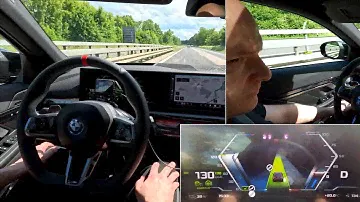 BMW i5: Highway Assistant. Driving Assistant Professional with Lane Change Assist Plus. Real-Life