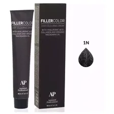 assistant professional filler color перманентная крем-краска для волос, 1n черный