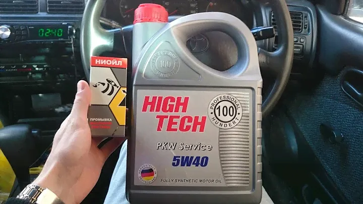 PROFESSIONAL HUNDERT HT 5W-40 с промывкой НИОЙЛ на Тойота Королла