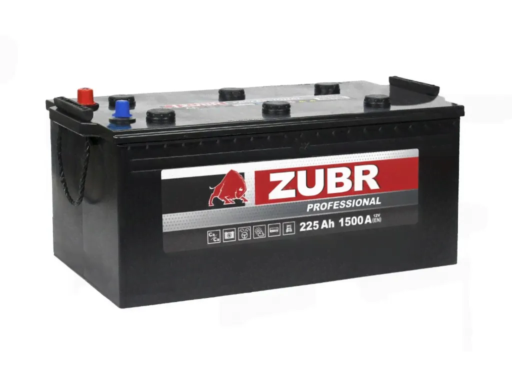 Автомобильные аккумуляторы ZUBR Professional 225Ah L+ 1500 A (518x274x237) L+ Грузовая, Обратная-0