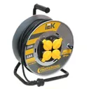 Удлинитель на металлической катушке IEK Professional 20м КГ-3х1,5мм 16А IP44 4 роз. с термозащитой