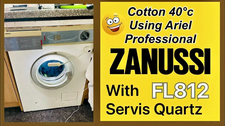Zanussi FL812, Cotton 40°c Using Ariel Professional with @servisquartz6676