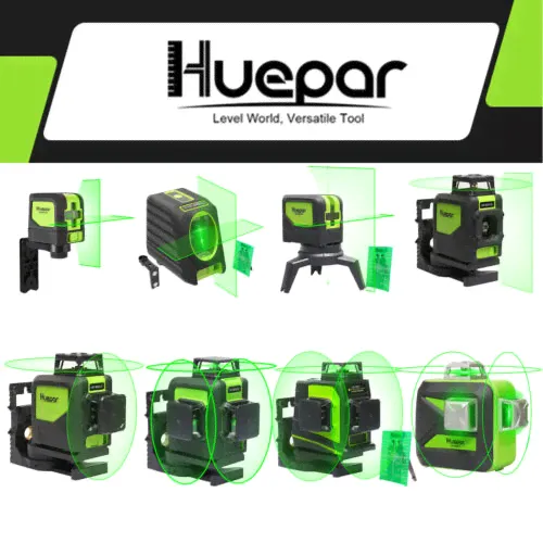 Huepar Green Laser Level DIY Professional level 3D 360 Rotary all lines-0