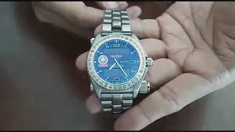Battery Replacement for Breitling Orbiter 3 Emergency cara ganti batre jam breitling orbiter 3