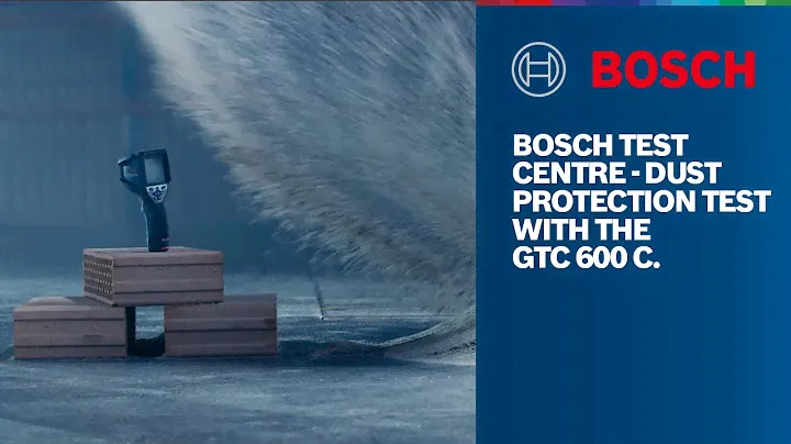 #BOSCHTESTCENTRE – Dust protection test with the GTC 600 C Professional
