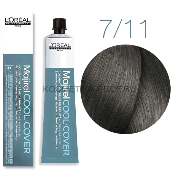 Краска - крем для холодных оттенков Loreal Professional Majirel Cool Cover 7.11 50 мл-0