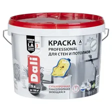 Краска интерьерная акриловая Professional 9л Dali
