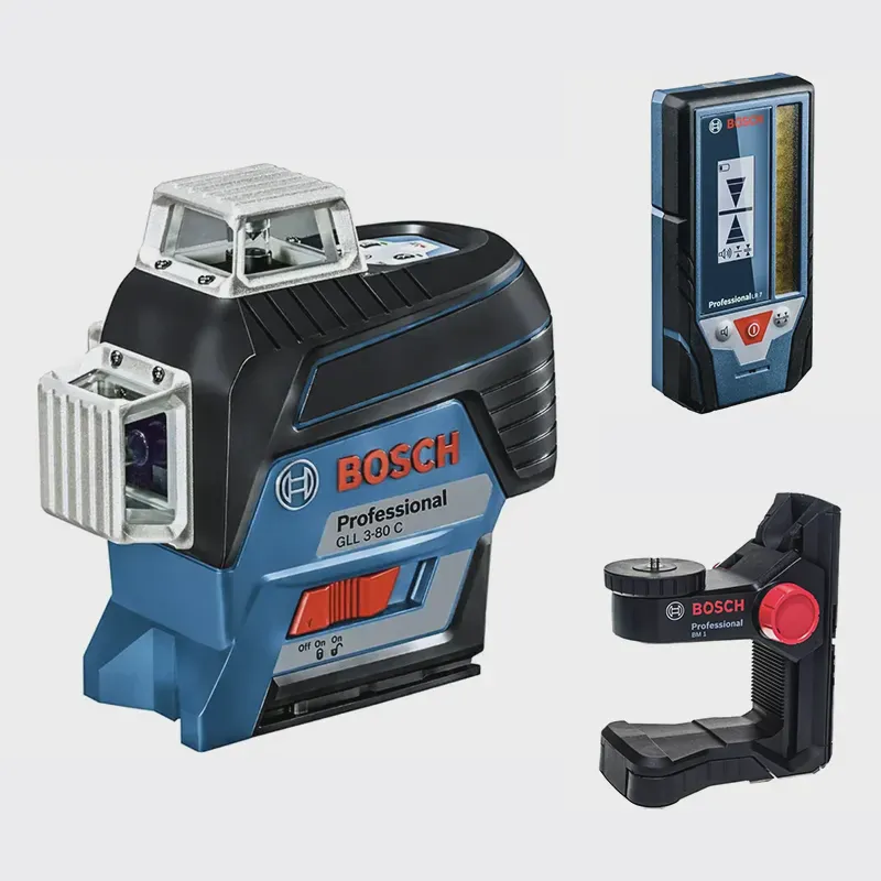 Bosch GLL 3-80 C Professional лазерный нивелир с BM1 и LR7 в L-Boxx 0601063R05-0