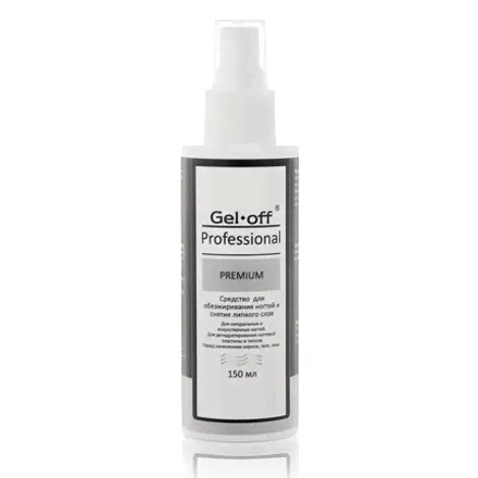 Gel-Off, Средство для обезжиривания ногтей Professional Premium, 150 мл