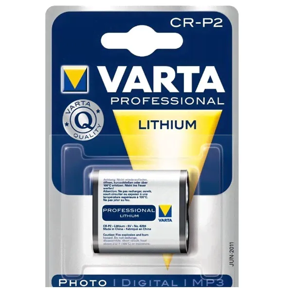 Батарейка 2CR5 VARTA PROFESSIONAL PHOTO LITHIUM (упаковка 1шт) 537204