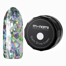 гель-лак monami professional glam shine green, 5г
