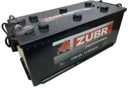 ZUBR PROFESSIONAL 190Ач R+ EN1250A 510х218х225 (ZPT1904RT) Болт клемма B00-0