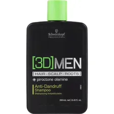 Schwarzkopf professional 3D Men Шампунь для волос против перхоти Anti-Dandru Shampoo 250мл
