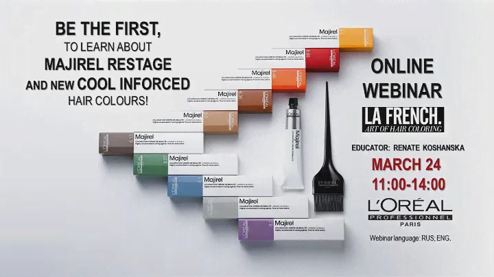 Online WEBINAR: Majirel restage and new cool inforced hair colors