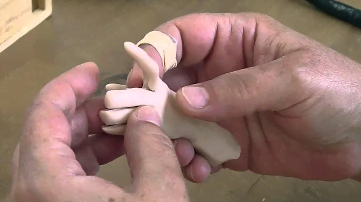 Dolls making tutorial. How to sculpt a doll hand (Polymer clay)