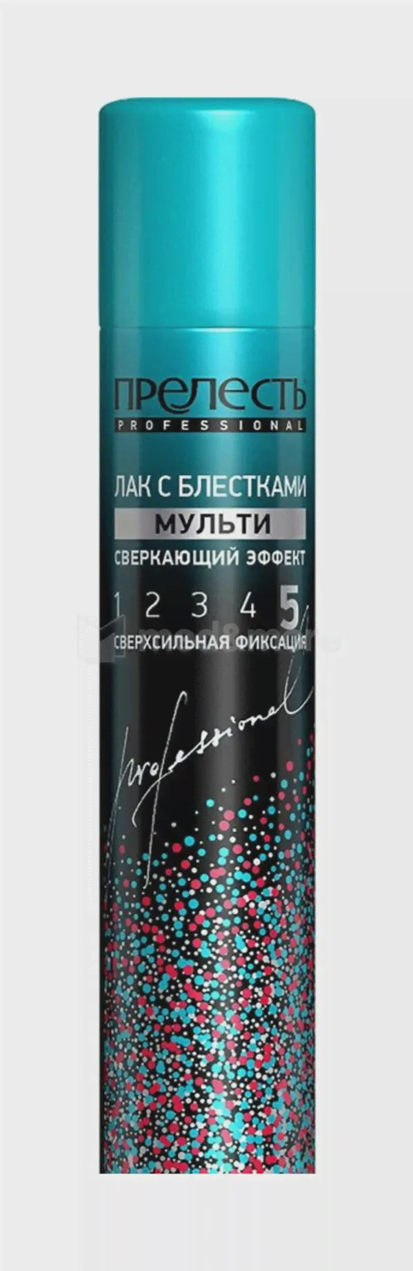 Лак для волос Прелесть Professional Мульти с блестками сверхсильная фиксация 75 мл.-0