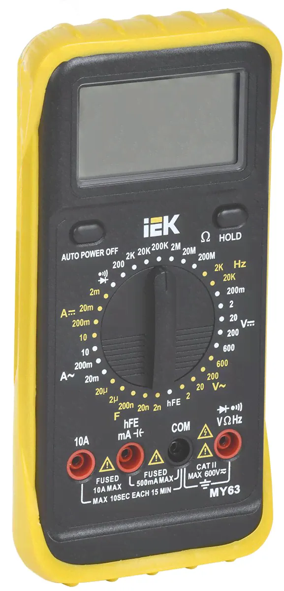 Мультиметр цифровой PROFESSIONAL MY63 IEK IEK - IEK-TMD-5S-063-0