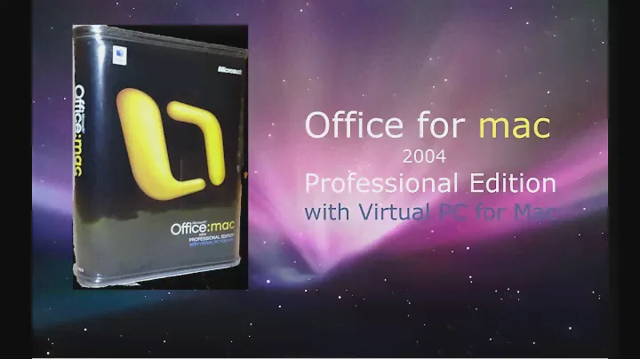 Office Professional for Mac (and Virtual PC)