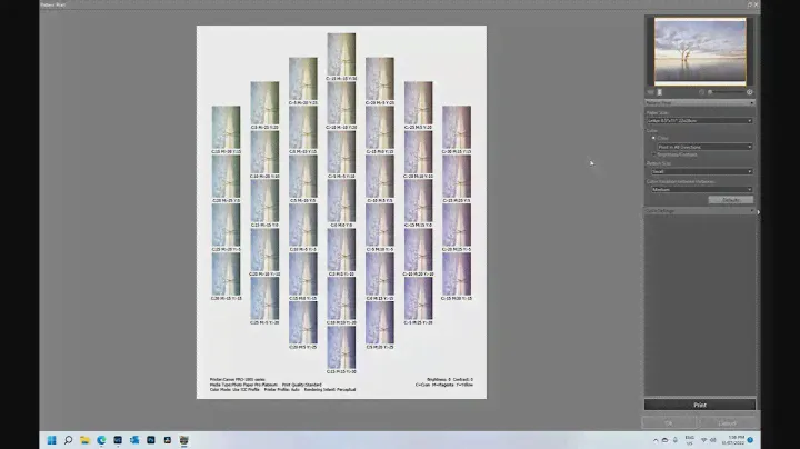 Калибровка печати с помощью Canon Print Studio Pro