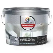 Краска акриловая ProfiLux Professional Extra White белая 13кг