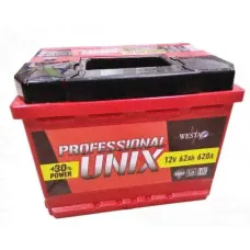 Аккумулятор 6СТ-62 UNIX PROFESSIONAL-0