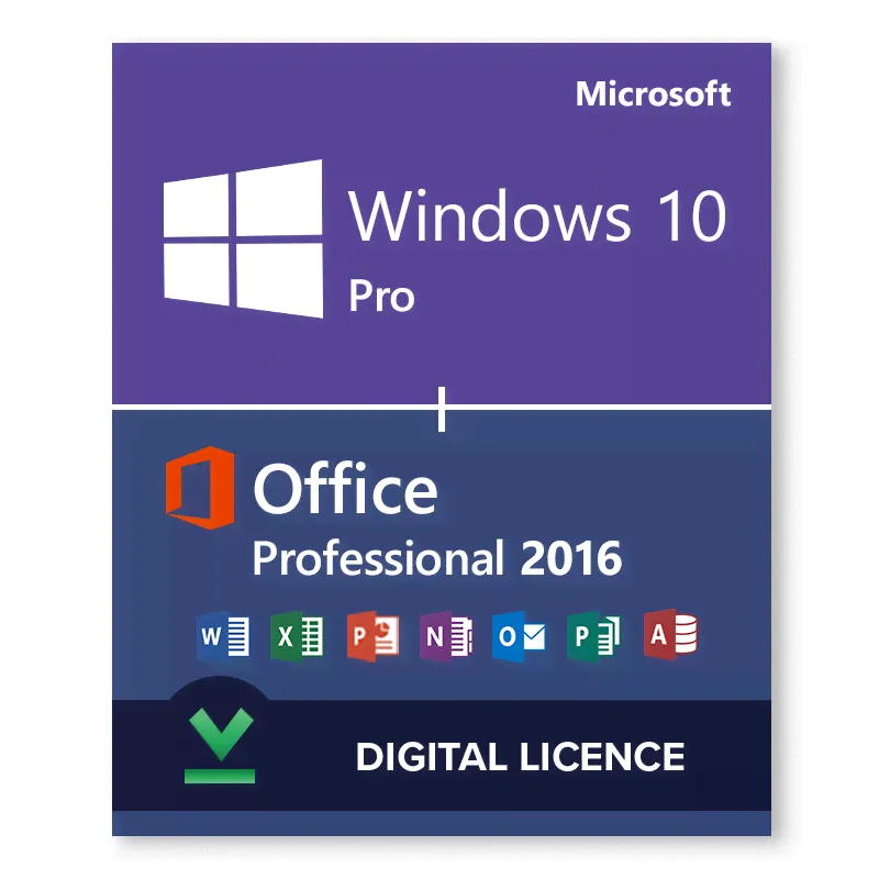 Пакет Windows 10 Pro + Microsoft Office 2016 Professional — цифровые лицензии