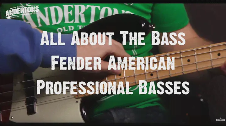 All About The Bass - Fender American Professional  Basses - New for 2017