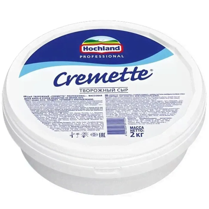 Сыр Креметте Cremette Professional 65% жирн 2 кг