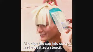 Hair Colorist Uses Caps To Color Hair