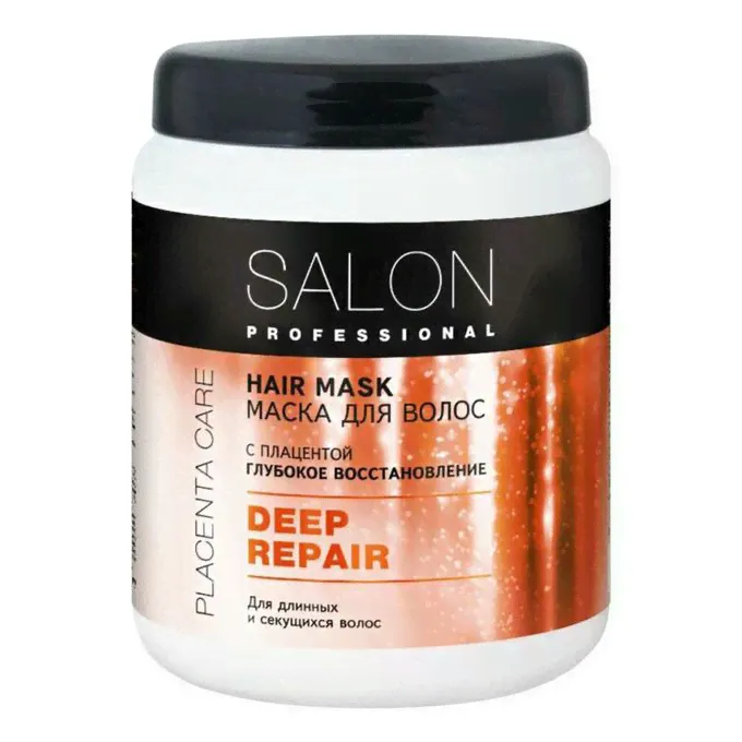 Маска для волос Salon Professional Placenta глубокое восстановление 1 л-0