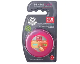 Splat нить зубная объёмная Клубника Professional DentalFloss 30м