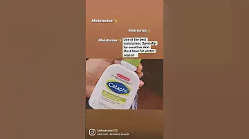 Cetaphil Moisturizing lotion for dry & sensitive skin. Best moisturizer for winter season♥️
