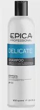 EPICA PROFESSIONAL, DELICATE, Бессульфатный шампунь для деликатного очищения с гиалуроновой кислотой, 300 мл