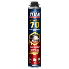 Пена монтажная ULTRA FAST 70 пистолетная 870 мл., Tytan Professional