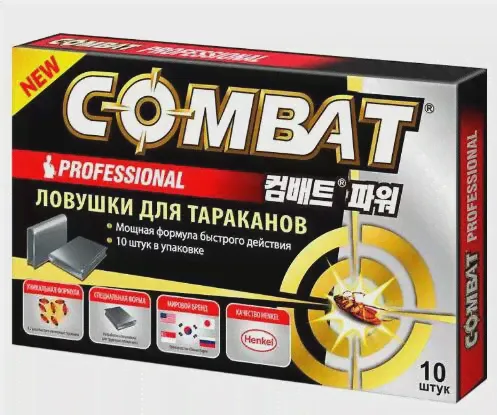 Ловушки для тараканов Combat Professional 10 штук