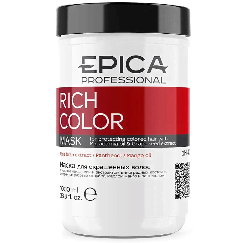 EPICA PROFESSIONAL Маска для окрашенных волос 1000 мл-0